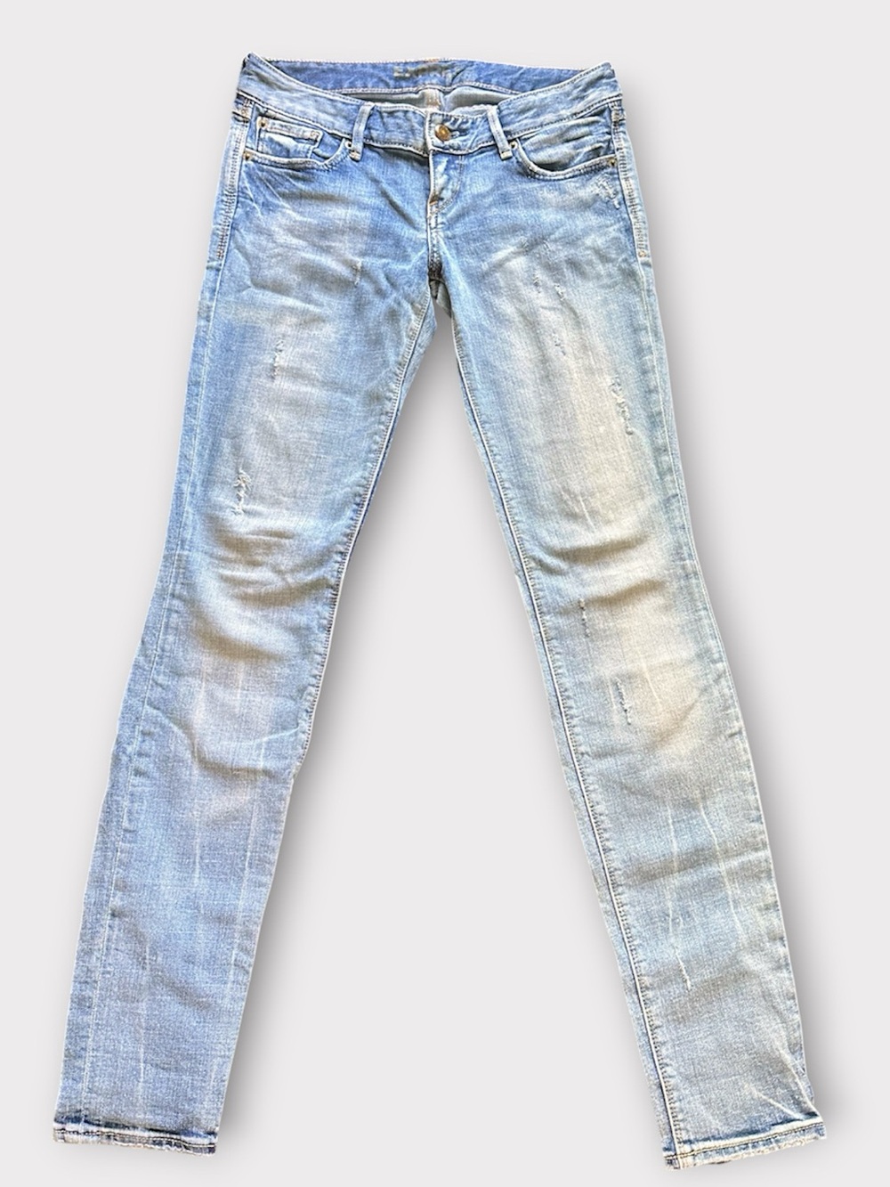 Express Light Wash Skinny Jeans for Women
